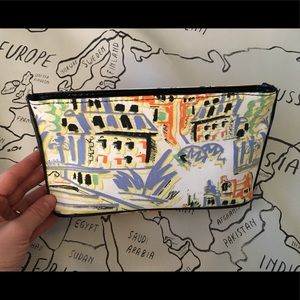 Colorful Watercolor Cosmetic Bag or Clutch